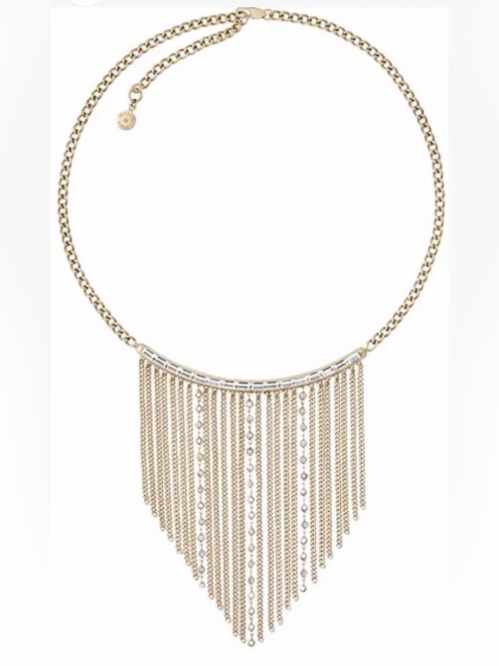 MICHAEL KORS MKJ6215710 Gold Tone Fringe Necklace